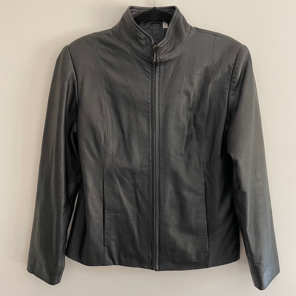 Preston & York Black Leather Jacket